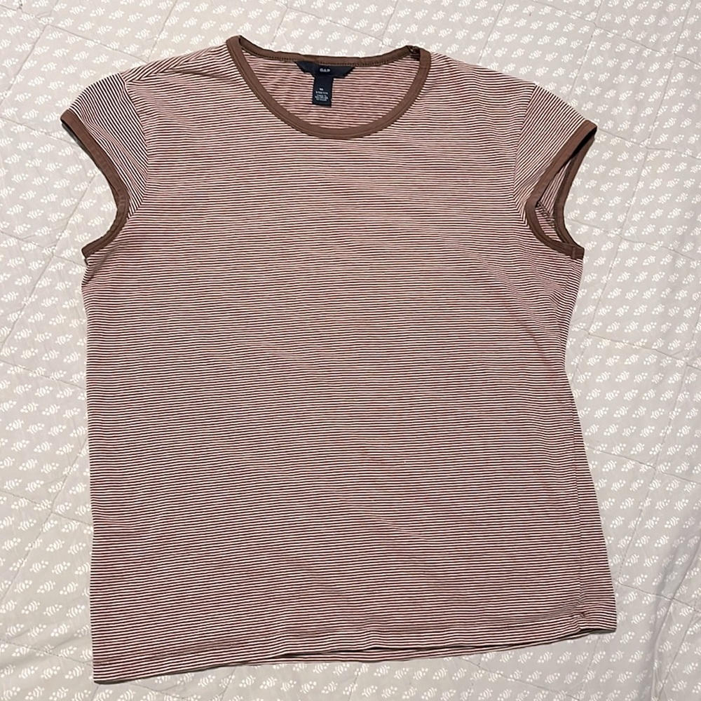 Vintage Inspired Cap-Sleeved T-Shirt